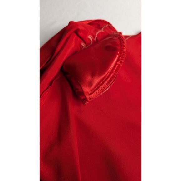 Vintage California Dynasty  80's Peinoir set Hollywood Glam embroidered lace VGC - Picture 11 of 16